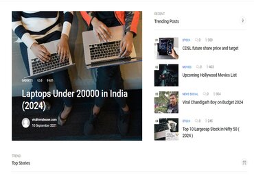 viraltrendwave website design